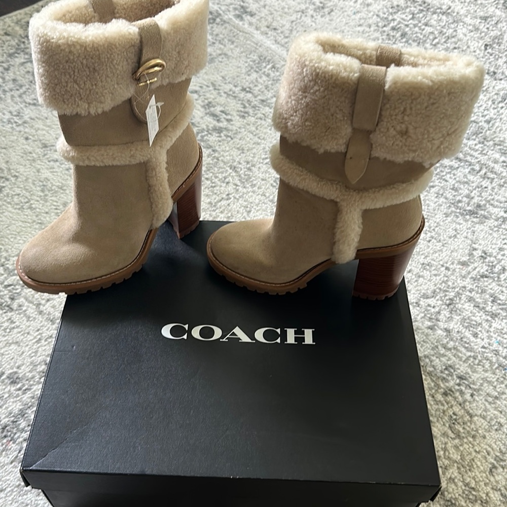 Coach Harlie Suede Bootie sz6 NWT